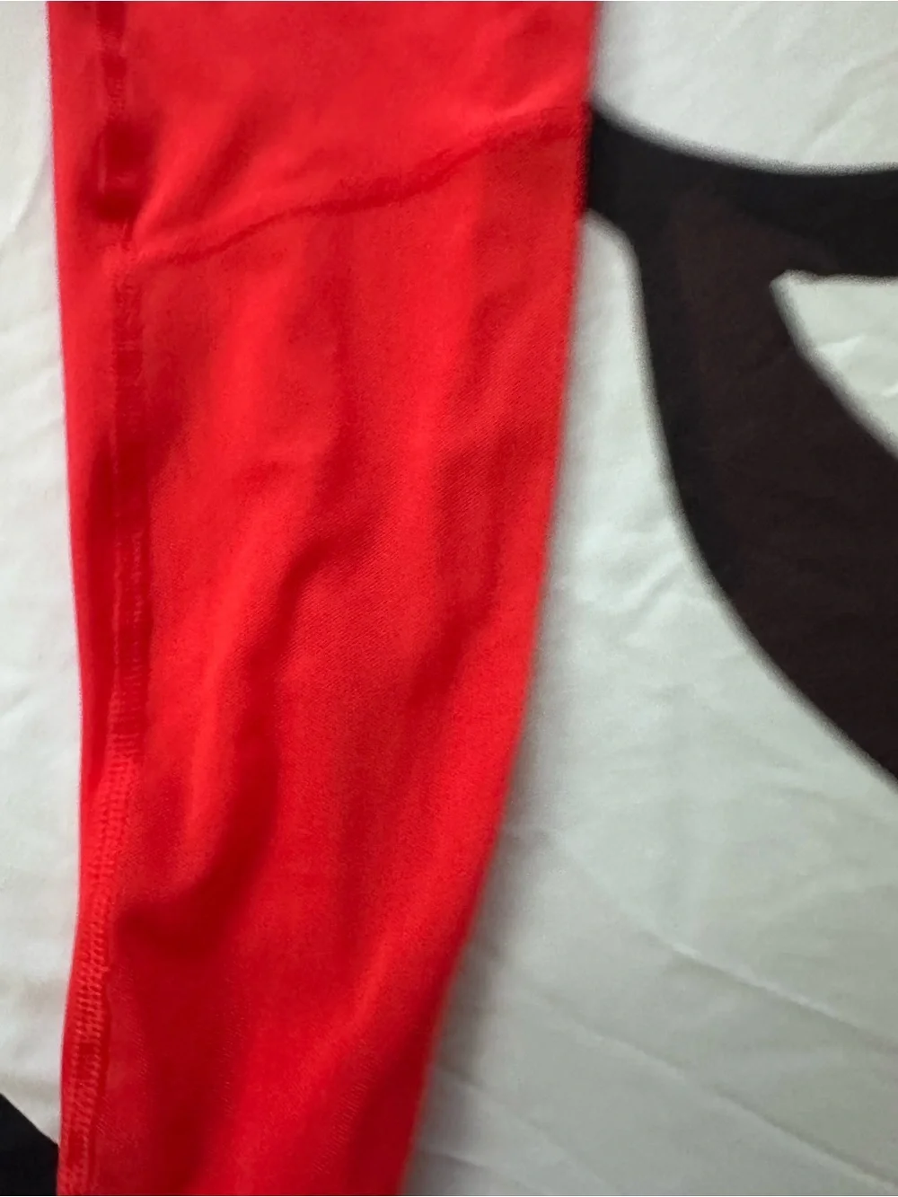 Nike Red Girls' Athletic Leggings with Branded Waistband